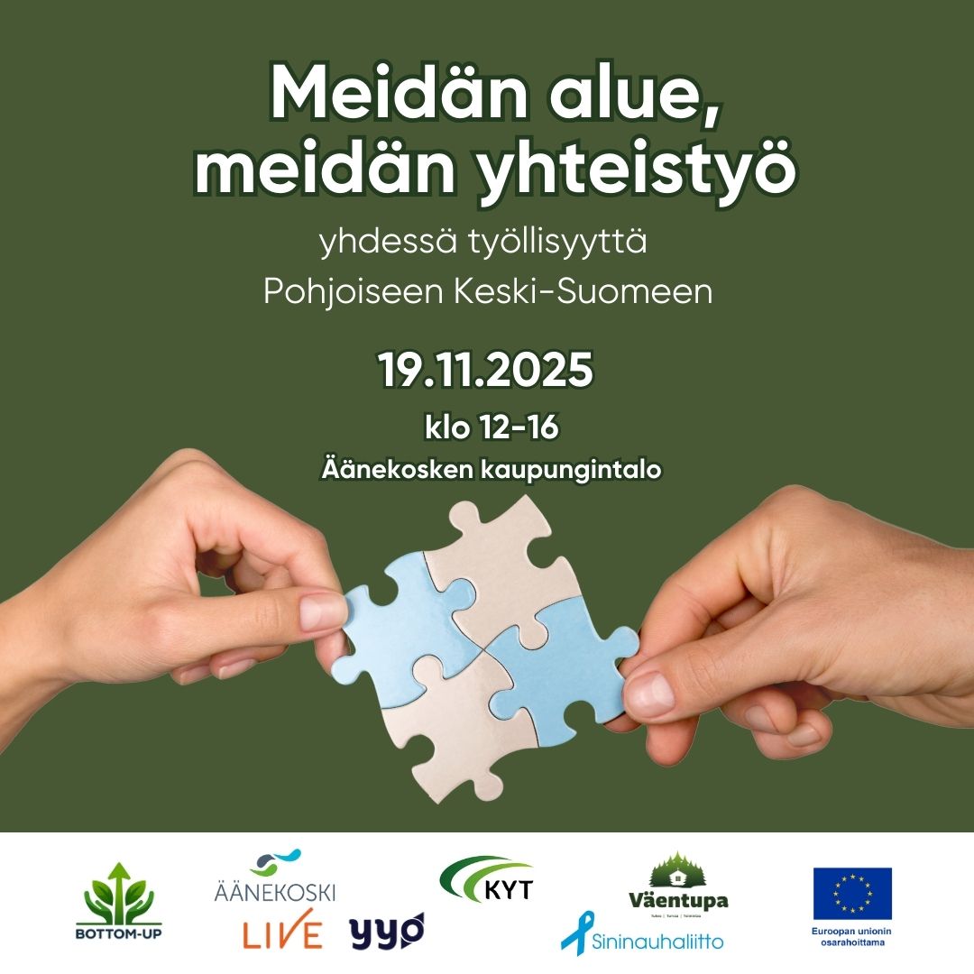 Kahden eri ihmisen kädet pitelemässä palapelin paloja