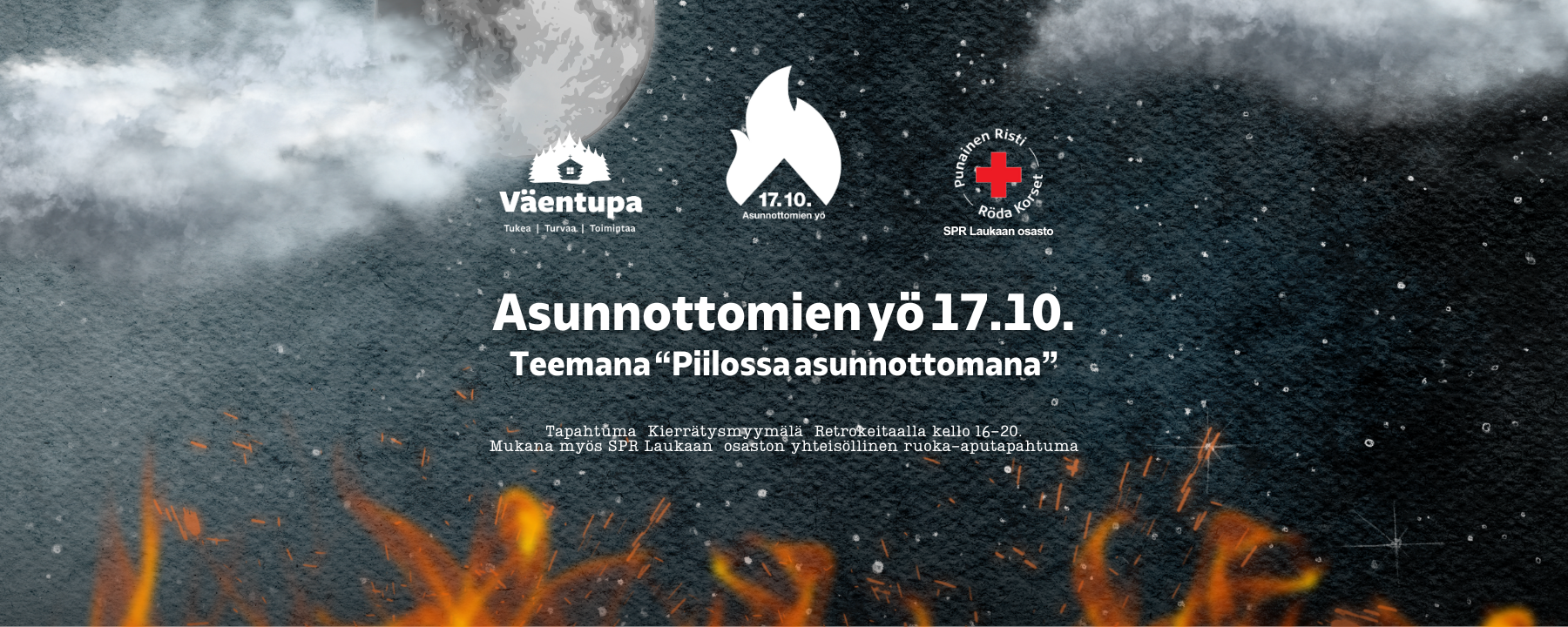 Asunnottomien yö 17.10.2024 Laukaassa