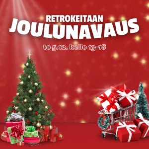 Retrokeitaan joulunavaustapahtuma 5.12.2024